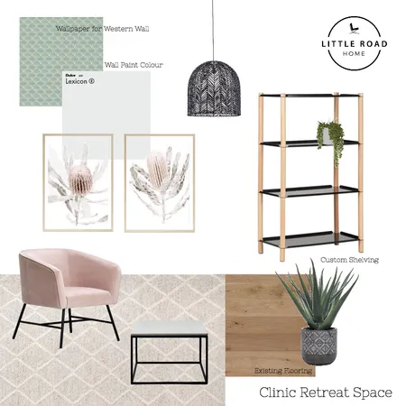 Clinic Retreat Space - Option 1 Interior Design Mood Board by Little Road Studio on Style Sourcebook