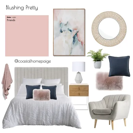 Blushing Pretty Interior Design Mood Board by CoastalHomePaige on Style Sourcebook