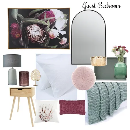 Neerim House - Guest Bedroom Interior Design Mood Board by Zenobia Designs on Style Sourcebook