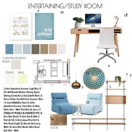 Entertaining/study Interior Design Mood Board by Annamarie on Style Sourcebook