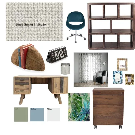 Mood Board 2: Study Interior Design Mood Board by kirstylee on Style Sourcebook