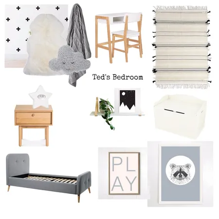 Neutral Boy's Bedroom Interior Design Mood Board by AnnabelFoster on Style Sourcebook
