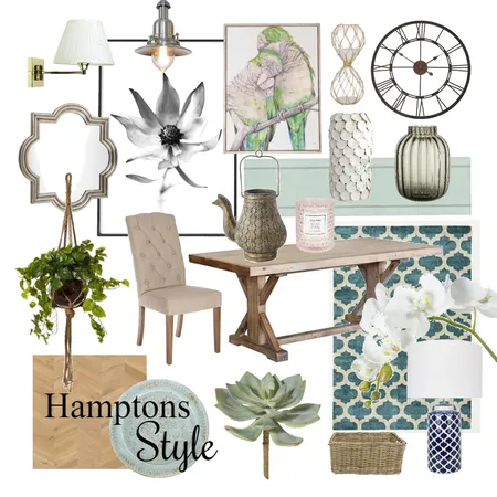 Hamptons Style Interior Design Mood Board by idesequera on Style Sourcebook