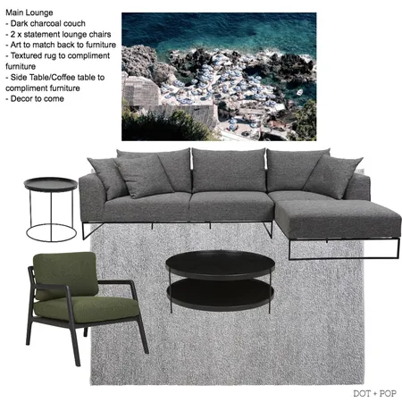 Lounge Main Interior Design Mood Board by DOT + POP on Style Sourcebook