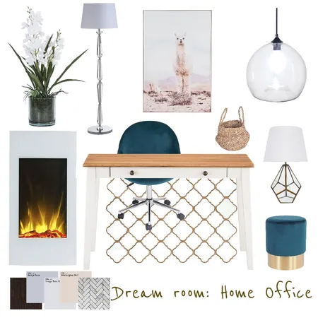 Dream space comp entry: Home Office Interior Design Mood Board by Natalie V on Style Sourcebook