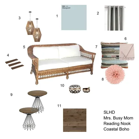 Coastal Boho - Reading Nook Interior Design Mood Board by JudyIDI on Style Sourcebook