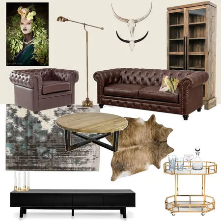 Gentleman's living room Interior Design Mood Board by Holi Home on Style Sourcebook