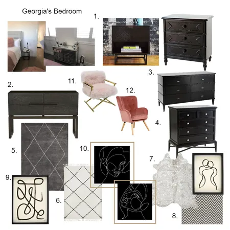Georgia Bedroom Interior Design Mood Board by bowerbirdonargyle on Style Sourcebook