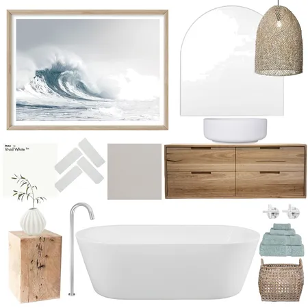 Bathroom Coastal Interior Design Mood Board by Vienna Rose Interiors on Style Sourcebook
