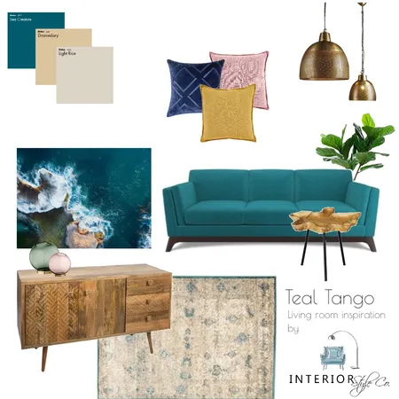 Teal Tango Interior Design Mood Board by Interior Style Co. on Style Sourcebook