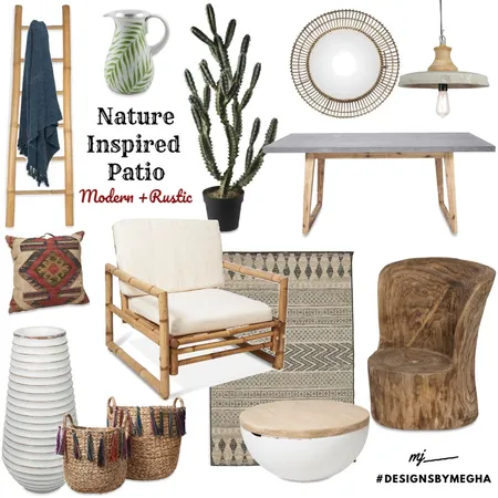 Nature Inspired Patio Interior Design Mood Board by Megha on Style Sourcebook