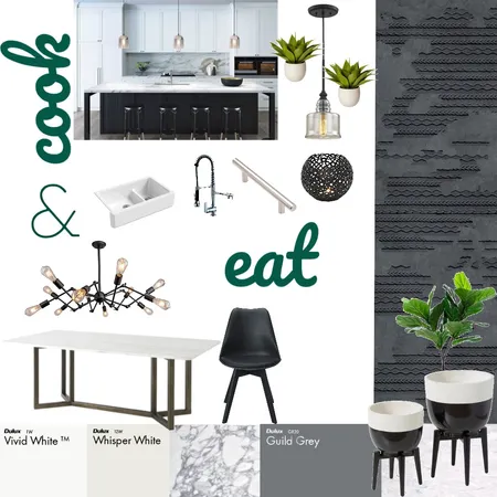 Kitchen and Dining Interior Design Mood Board by annpanopio on Style Sourcebook