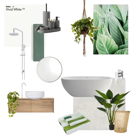 Tropical and Lush bathroom mood board Interior Design Mood Board by saffy24 on Style Sourcebook