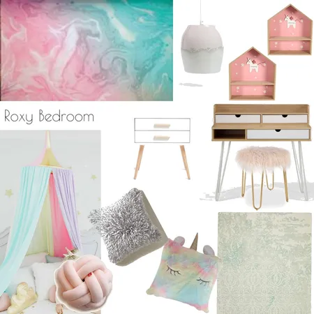 Roxy Bedroom Interior Design Mood Board by caitsroom on Style Sourcebook