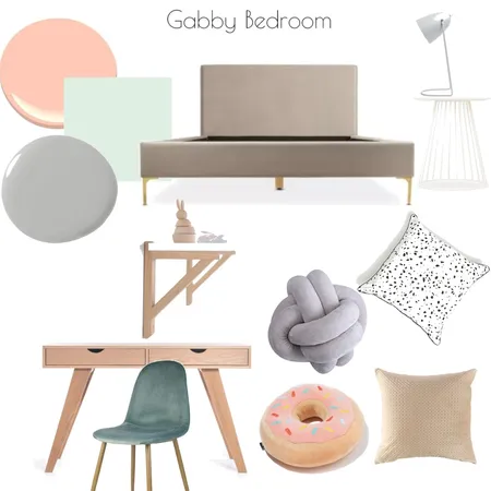 Gabby Bedroom Interior Design Mood Board by caitsroom on Style Sourcebook
