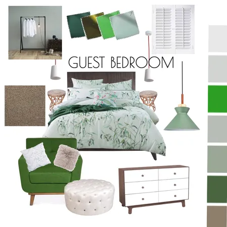GUEST BEDROOM MOODBOARD Interior Design Mood Board by Annamarie on Style Sourcebook