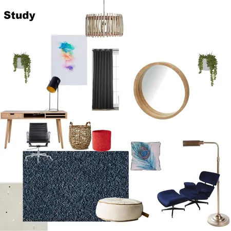 study Interior Design Mood Board by skhokho on Style Sourcebook