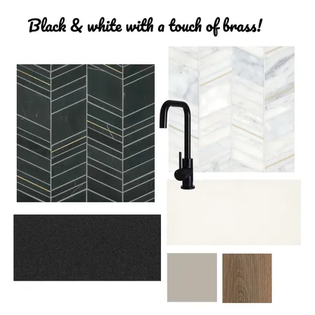 Black &amp; White with a touch of Brass Interior Design Mood Board by Max-interior on Style Sourcebook