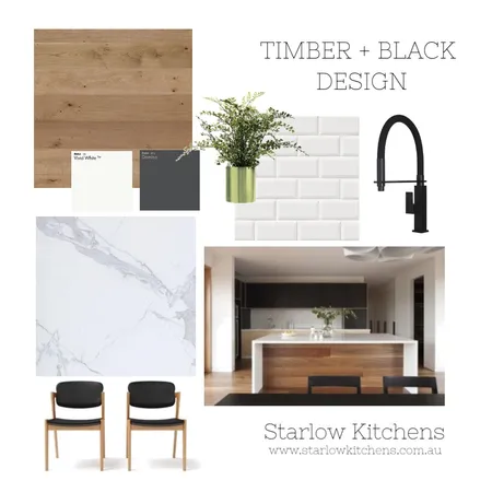 Timber &amp; Black Interior Design Mood Board by Eliza Nugent on Style Sourcebook