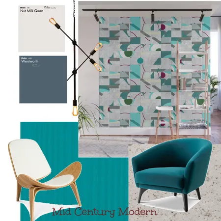 Mid Century Modern Interior Design Mood Board by MarbleCloud on Style Sourcebook
