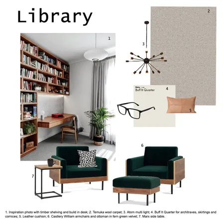 A10 Library Interior Design Mood Board by KylieM on Style Sourcebook