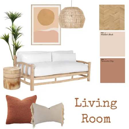 Earthy Living Room Interior Design Mood Board by Janine on Style Sourcebook