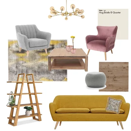 Living room Retro style Interior Design Mood Board by Holi Home on Style Sourcebook