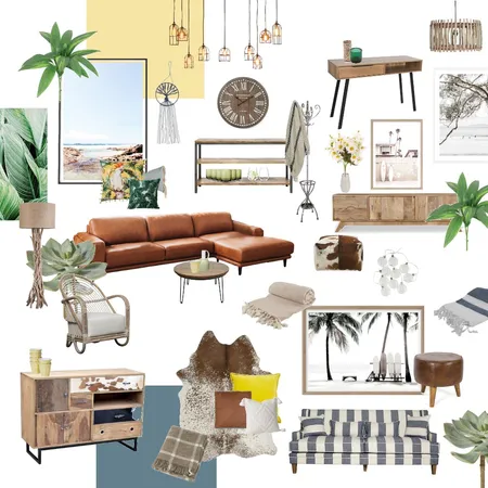 Beachy Living Room Interior Design Mood Board by georgiepie on Style Sourcebook
