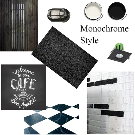 Monochrome Style Interior Design Mood Board by G3ishadesign on Style Sourcebook