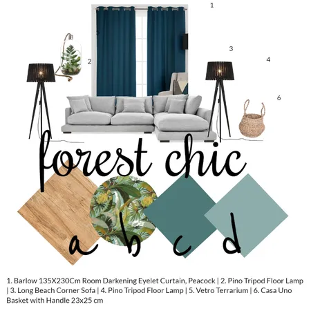 Forset Chic Interior Design Mood Board by Leandie Prins on Style Sourcebook
