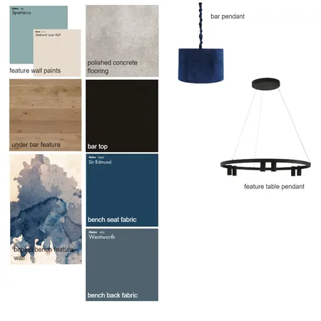 Blues Interior Design Mood Board by FrankstonBrewhouse on Style Sourcebook