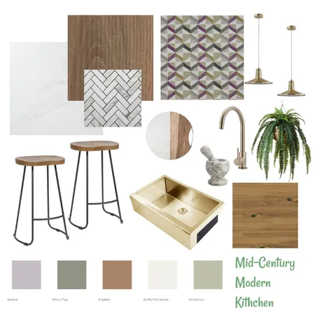 Mid-century Kitchen Interior Design Mood Board by helenarose on Style Sourcebook