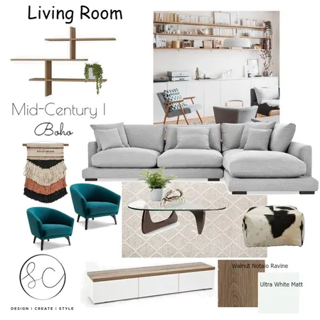 Living Room Interior Design Mood Board by Sara Campbell on Style Sourcebook