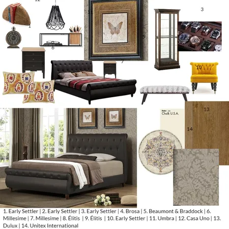 5 Mood Board dormitor Interior Design Mood Board by ancasebok on Style Sourcebook