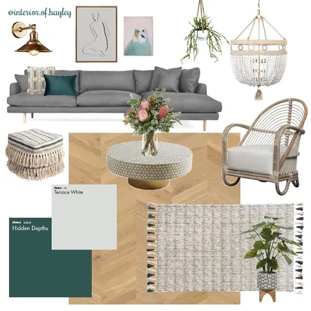 Boho living Interior Design Mood Board by Two Wildflowers on Style Sourcebook