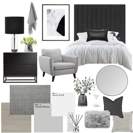 Cullen Bedroom Interior Design Mood Board by DKD on Style Sourcebook
