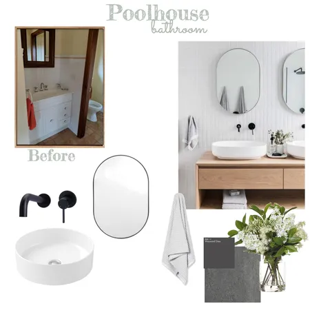 Poolhouse bathroom Interior Design Mood Board by littlemissapple on Style Sourcebook