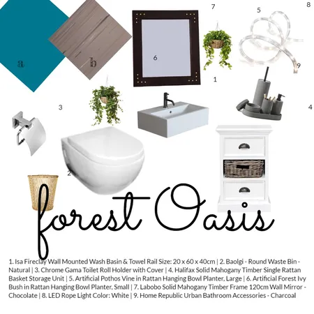 Forest Oasis Interior Design Mood Board by Leandie Prins on Style Sourcebook