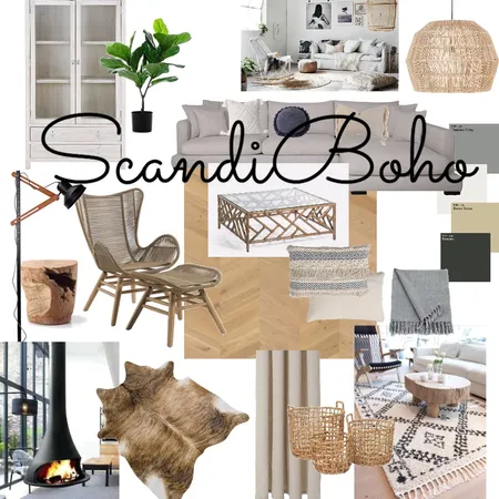 Scandi Boho Living Room Interior Design Mood Board by Home Interiors on Style Sourcebook
