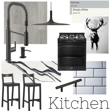 kitchen moodboard black and white Interior Design Mood Board by jordanaspence on Style Sourcebook