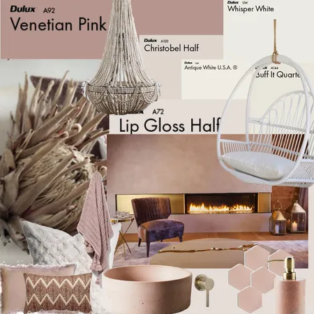 Monochrome Blush Interior Design Mood Board by Oleander & Finch Interiors on Style Sourcebook
