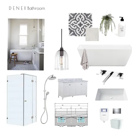 Dene Bathroom Interior Design Mood Board by Mkinteriorstyling@gmail.com on Style Sourcebook