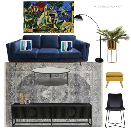 Contemporary Living Space Interior Design Mood Board by Michelle Canny Interiors on Style Sourcebook