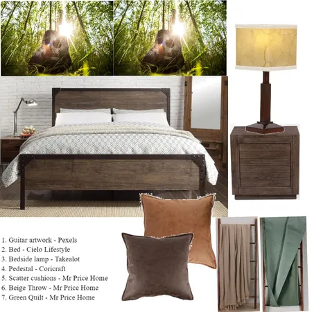 Nande's Bedroom Interior Design Mood Board by KgatoEntleInteriors on Style Sourcebook