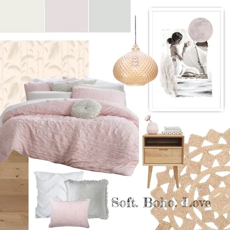 boho art comp Interior Design Mood Board by Rebecca White Style on Style Sourcebook