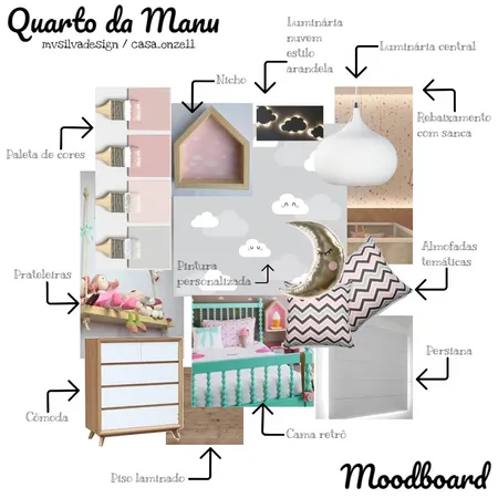 Quarto da Manu 2 Interior Design Mood Board by mvsilvadesign on Style Sourcebook