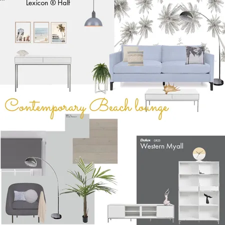 Contemporary beach lounge Interior Design Mood Board by VisualStyle on Style Sourcebook