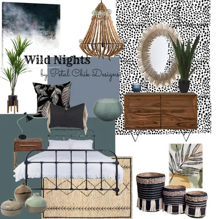 Wild Nights Interior Design Mood Board by petalchikdesigns on Style Sourcebook