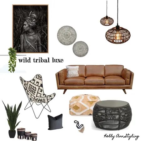 tribal luxe Interior Design Mood Board by Kelly on Style Sourcebook