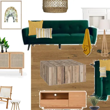kajsa 2 green couches Interior Design Mood Board by Rebecca White Style on Style Sourcebook
